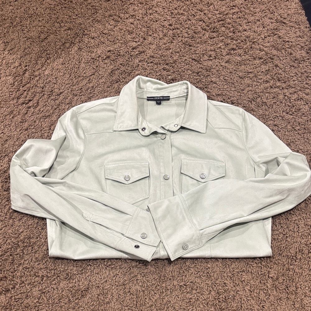 Guess Pale Mint Button-Down Shirt